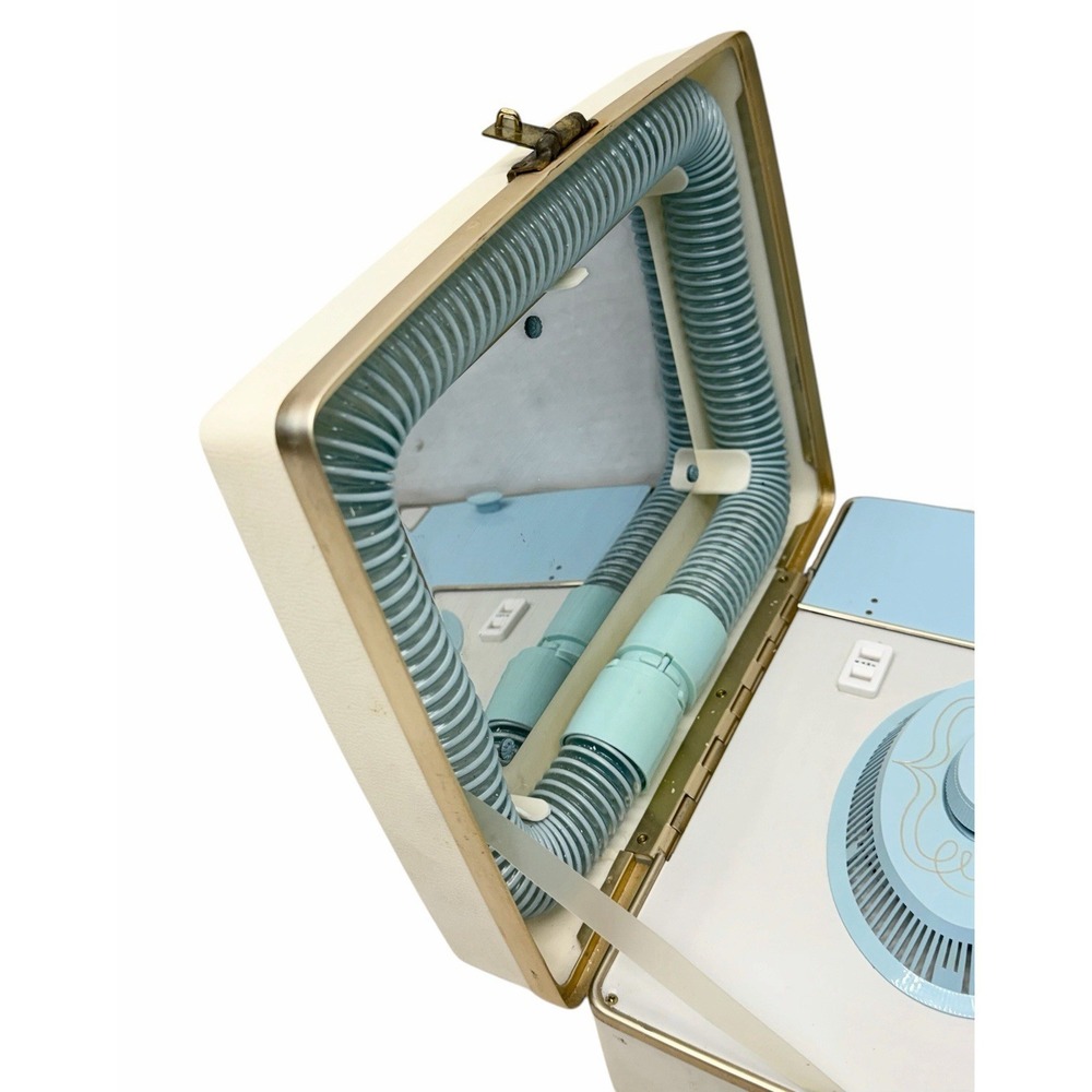 Vintage Sears Deluxe Kenmore Bonnet Portable Hair & Nail Dryer Baby Blue -Extras - Picture 6 of 16